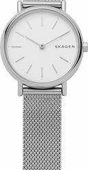 Goedkoopste 🤩 Skagen Signatur SKW2692 Dameshorloge 30 Mm - Zilverkleurig ⭐ -Sieraden-horloges Verkoop 128x840
