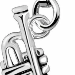 Beste recensies van ⭐ Quiges - 925 Zilver Charm Bedel Hanger 3D Muziek Instrument Trompet - HC104 😍