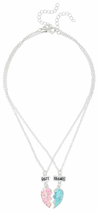 Groothandel โ๏ธ Bixorp Friends BFF Ketting Voor 2 Met Blauw & Roze Hartje Zilverkleurig - Vriendschapsketting - Twee Helften Best Friends - Voor Meisjes - Best Friends Ketting Vriendschap Cadeau Voor Twee ๐ 8 Groothandel โ๏ธ Bixorp Friends BFF Ketting Voor 2 Met Blauw & Roze Hartje Zilverkleurig - Vriendschapsketting - Twee Helften Best Friends - Voor Meisjes - Best Friends Ketting Vriendschap Cadeau Voor Twee ๐ - Afbeelding 6