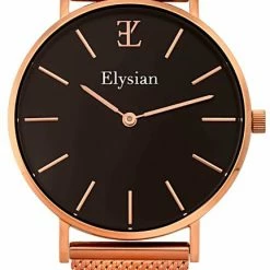 Goedkoop 🤩 Elysian - Dames Horloge - Rose Goud Mesh - Waterdicht - 36mm 👏