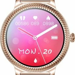 Coupon 🧨 Smartwatch Rankos AK38 Dames Goud Schakel Met StappenTeller- Met Meldingen- Calorieënmeter- Intelligente Smartwatch Dames - Smartwatch IOS & Android- Sporthorloge - 1.09 Inch TFT Touchscreen - Hartslagmeter 🎁 -Sieraden-horloges Verkoop 454x840 1