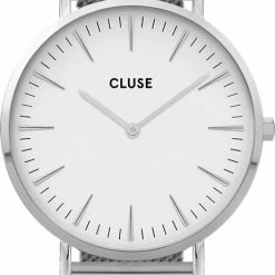 Goedkoopste 🎁 Cluse Boho Chic Mesh White, Silver Colour ✔️ -Sieraden-horloges Verkoop 462x840