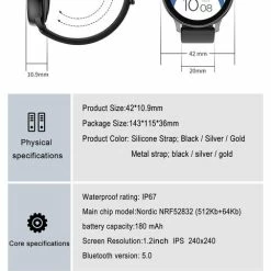 Flash-uitverkoop ✨ Tijdspeeltgeenrol Smartwatch F68 Zilver - Stappenteller - Hartslagmeter - Bloeddrukmeter - Bluetooth - Waterdicht - Gezond - Fitness - 2020 Model - ❤️ -Sieraden-horloges Verkoop 482x840