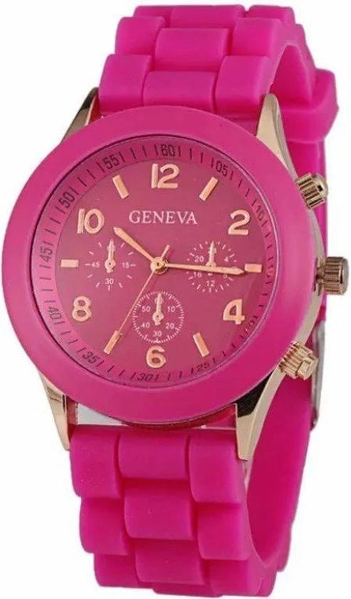 Uitgang β Fako® - Horloge - Geneva - Siliconen π¬ Candy - Fuchsia β¨ 3 Uitgang β Fako® - Horloge - Geneva - Siliconen π¬ Candy - Fuchsia β¨