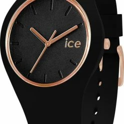 Promo 😉 Ice-Watch Glam Black/Rosegold Horloge (41 Mm) - Zwart 🎁