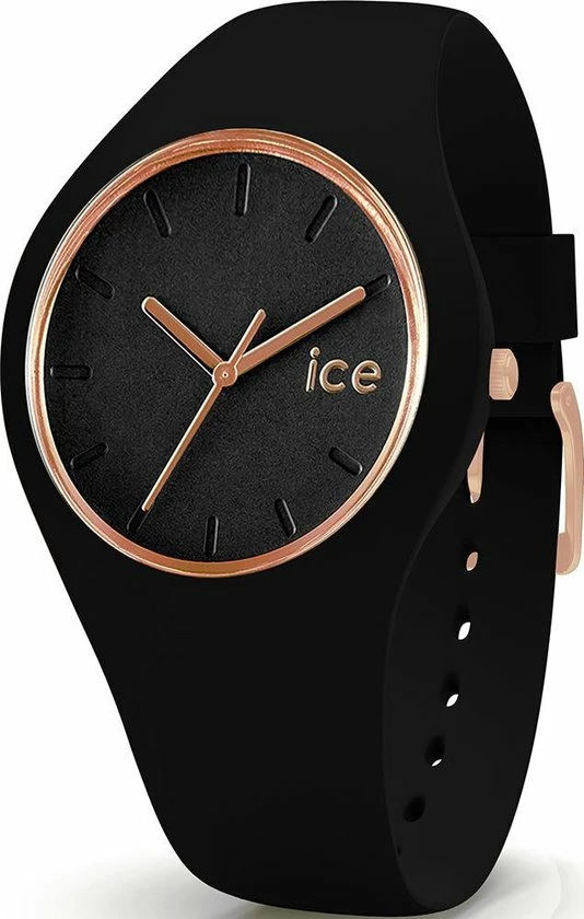 Promo π Ice-Watch Glam Black/Rosegold Horloge (41 Mm) - Zwart π 3 Promo π Ice-Watch Glam Black/Rosegold Horloge (41 Mm) - Zwart π