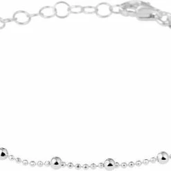 Korting 🎉 Glams Armband Bolletjes 2,0 Mm 16 + 3 Cm - Zilver 🔥