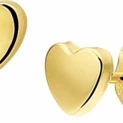 Goedkoopste 🧨 Sparkle14 Hart Dames Oorknoppen 4,2 Mm - Goud ✔️ -Sieraden-horloges Verkoop 550x278