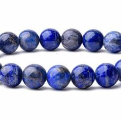 Kopen 😀 Bixorp Gems Lapis Lazuli Edelstenen Armband - Gepolijste Edelsteen Kralenarmband - Cadeau Voor Kerst & Sinterklaas - Cadeau Voor Haar 🔥