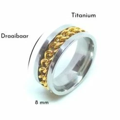 Korting ✔️ Ocean Of Motion - Anxiety Ring - Stress Ring - Fidget Ring - Spinner Ring - Fidget Toys - Ring - Ringen - Fles Opener - Bier Opener - Titanium - Ketting - Goud - Ringmaat 53/17.00 Mm - Dames - Heren 😀 -Sieraden-horloges Verkoop 550x309 18