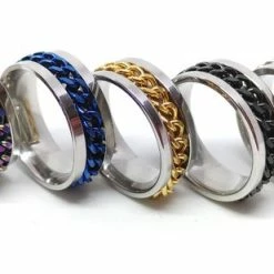 Korting ✔️ Ocean Of Motion - Anxiety Ring - Stress Ring - Fidget Ring - Spinner Ring - Fidget Toys - Ring - Ringen - Fles Opener - Bier Opener - Titanium - Ketting - Goud - Ringmaat 53/17.00 Mm - Dames - Heren 😀 -Sieraden-horloges Verkoop 550x309 22