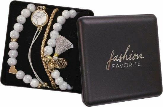 Beste recensies van π Fashion Favorite Set Armbanden Marble | 4 - Delig | Goudkleurig | 20-21 Cm β 5 Beste recensies van π Fashion Favorite Set Armbanden Marble | 4 - Delig | Goudkleurig | 20-21 Cm β - Afbeelding 3