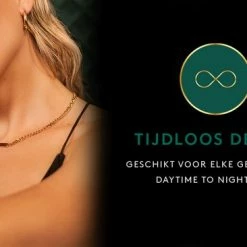 Hete verkoop 🧨 Laura Ferini Dames Ketting Facile Goud - Goudkleurige Schakelketting Met Plaatje - 18K Geelgoud Verguld - Halsketting - Collier - Sieraad - Accessoires - Dames Ketting Met Hanger ❤️ -Sieraden-horloges Verkoop 550x366 2