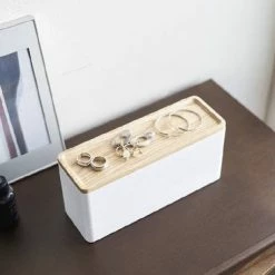 Beste recensies van ✔️ Yamazaki 3-Tiered Slim Accessory Case With Lid - Rin - White ✨ -Sieraden-horloges Verkoop 550x366 30