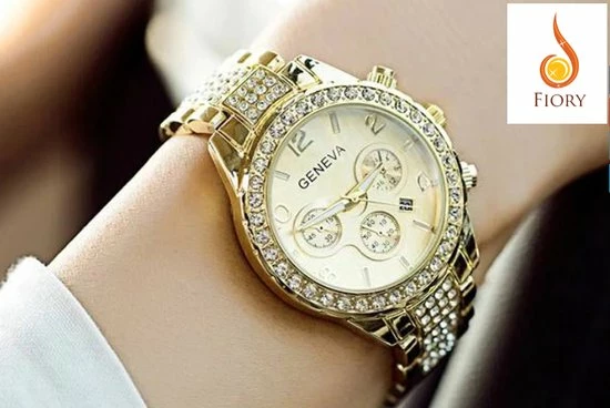 Top 10 ๐ Fiory Horloge C1027 Goud | Geneva | Horloge | Unisex| Strass Steentjes | Roestvrijstaal | Rond| Goud ๐ 4 Top 10 ๐ Fiory Horloge C1027 Goud | Geneva | Horloge | Unisex| Strass Steentjes | Roestvrijstaal | Rond| Goud ๐ - Afbeelding 2