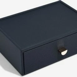 Uitgang ✨ Stackers Sieradendoos Met Lades Stapelbaar - Blauw - Sorteervakken & Uitschuifbaar - Diepe Sieradendoos Met Lade - 3 Secties ⭐ -Sieraden-horloges Verkoop 550x369