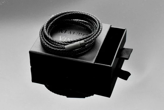 Korting ๐ Leren Armband Zwart Mauro Vinci CALA Due 21.5cm Met Clip Sluiting Wikkelarmband Dames Heren Jongen Meisje ๐ 6 Korting ๐ Leren Armband Zwart Mauro Vinci CALA Due 21.5cm Met Clip Sluiting Wikkelarmband Dames Heren Jongen Meisje ๐ - Afbeelding 4