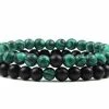 Goedkoop 🛒 Ardran & Tookar Natuursteen Armbanden - Natuursteen Kralen - Kralen Armband - Armband Dames - Armband Heren - Contrast Zwart / Groen 2 Stuks 🧨 -Sieraden-horloges Verkoop 550x379