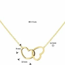 Beste recensies van ✔️ Glams Ketting Hartjes 1,2 Mm 40 + 5 Cm 1 Micron - Zilver 🌟 -Sieraden-horloges Verkoop 550x380