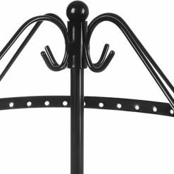 Coupon 🔥 A.T. Shop Oorbelhouder Met 4 Planken, Juwelenstandaard, Zwart 🥰 -Sieraden-horloges Verkoop 550x390