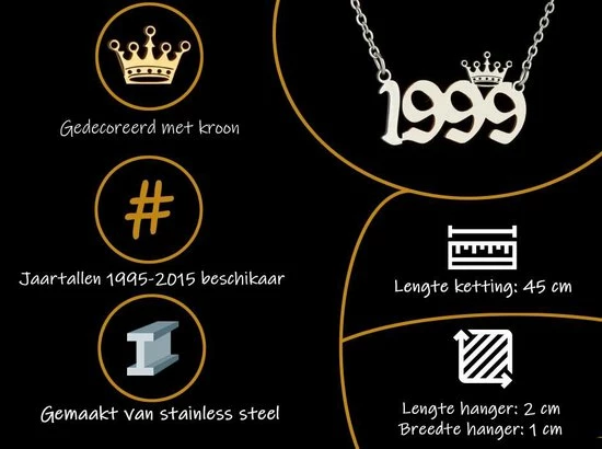 Beste Pirce โ Bixorp Jaartal 2008 Ketting Zilverkleurig - Stainless Steel / Roestvrij Staal - Cadeau Voor Haar ๐ฅฐ 5 Beste Pirce โ Bixorp Jaartal 2008 Ketting Zilverkleurig - Stainless Steel / Roestvrij Staal - Cadeau Voor Haar ๐ฅฐ - Afbeelding 3