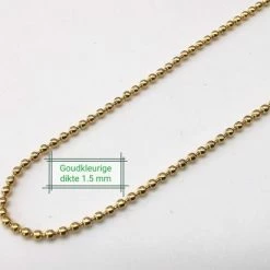 Beste recensies van 🔥 Lili 41 RVS - Goudkleurig - Bolletjes - Ketting - 90 Cm - Dikte 1.5 Mm - Makkelijk In Te Korten. 🎁 -Sieraden-horloges Verkoop 550x412 6