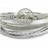 Gloednieuw 🎁 Zilveren Armband Dames Levensboom Leer Galeara Design Wikkelarmband 18.5cm 🎁 -Sieraden-horloges Verkoop 550x435 2