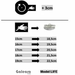 Gloednieuw 🎁 Zilveren Armband Dames Levensboom Leer Galeara Design Wikkelarmband 18.5cm 🎁 -Sieraden-horloges Verkoop 550x437 3