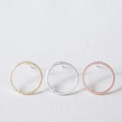 Nieuw 👍 Amodi 24/7 Jewelry Collection Cirkel Oorbellen - Open - Oorknopjes - Geborsteld - Minimalistisch - Zilver ⌛ -Sieraden-horloges Verkoop 550x440 3