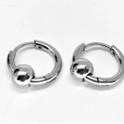 Nieuw 🔔 Lili 41 Oorringen Zilverkleurig 12 Mm Met 1 Rond Deco Ring Chirurgisch Staal 316L. ❤️ -Sieraden-horloges Verkoop 550x444 2