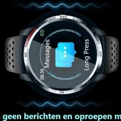 Korting 🤩 Belesy® Tachy - Smartwatch Dames - Smartwatch Heren - Horloge - 1.3 Inch - Kleurenscherm - Stappenteller - Bloeddruk - Hart ECG - Mutli Sport - Zilver – Lichtbruin - Leer ✔️ -Sieraden-horloges Verkoop 550x452