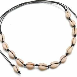 Kopen 🥰 Amodi 24/7 Jewelry Collection Schelpjes Ketting - Schelp - Schelpen - Zwart 🤩 -Sieraden-horloges Verkoop 550x464