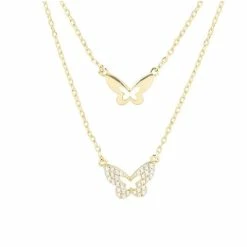 Beste recensies van 🧨 Liefs Jade Ketting Dames | Zilveren Dames Ketting | 925 Zilver | Goudkleurig | Layerketting | Ketting Met Vlinder | Cadeau Voor Vrouw | Schoencadeautje Sinterklaas | Black Friday 2022 | Kerst | Kerstcadeau Voor Vrouwen 🧨