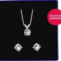 Beste recensies van ❤️ Lucardi - Dames Ketting Kristal White - Echt Zilver - Ketting - Cadeau - 40 Cm - Zilverkleurig 🔔 -Sieraden-horloges Verkoop 550x496