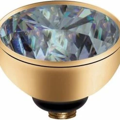 Nieuw 👍 Melano Jewelry Melano Twisted Steen Rond - Goudkleurig + AB - Dames - 8mm 🤩 -Sieraden-horloges Verkoop 550x500