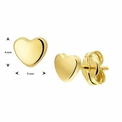 Goedkoopste 🧨 Sparkle14 Hart Dames Oorknoppen 4,2 Mm - Goud ✔️ -Sieraden-horloges Verkoop 550x502 16