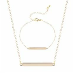 Kopen 👍 Liefs Jade Ketting Dames | Armband Dames | Sieradenset Dames | Bar Ketting | Bar Armband | Sieraden Cadeauset | Goudkleurig | Zirkonia Stenen | Cadeau Voor Vrouw | Schoencadeautje Sinterklaas | Black Friday 2022 | Kerst | Kerstcadeau Voor Vrouwen 😉