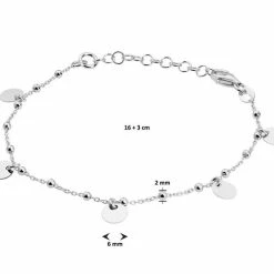 Coupon 🔥 Glams Armband Rondjes 2,0 Mm 16 + 3 Cm - Zilver 😍 -Sieraden-horloges Verkoop 550x502 28