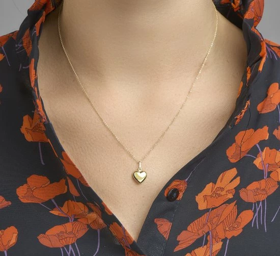 Beste Verkoop ❤️ Marie-Celeste Hanger Hart - Goud 🎁 5 Beste Verkoop ❤️ Marie-Celeste Hanger Hart - Goud 🎁 - Afbeelding 3