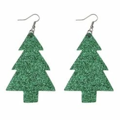 Beste Pirce 🔔 Liefs Jade Oorbellen Dames | Oorhangers Dames | Groene Glitter Oorbellen Dames | Kerst Oorbellen | Kerstboom Oorbellen | Glitters | Kerstcadeau Voor Vrouw | Feestelijke Oorbellen | Kerstcadeautje | Cadeau Voor Vrouw | Black Friday 2022 🔔