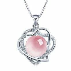 Groothandel 🥰 Chanerie | Cadeau | Moederdag | Ketting | Damesketting | Vrouwenketting | Zilver | Edelsteen | Amethist | Roze | Cadeau Voor Haar 😍