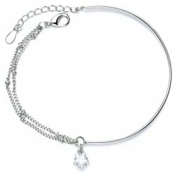 Nieuw 🤩 Liefs Jade Armband Dames | Armband 925 Zilver | Zilveren Dames Armband | Armband Met Ster Hanger | Armband Met Bolletjes | Cadeau Voor Vrouw | Schoencadeautje Sinterklaas | Black Friday 2022 | Kerst | Kerstcadeau Voor Vrouwen ⭐