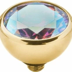 Nieuw 👍 Melano Jewelry Melano Twisted Steen Rond - Goudkleurig + AB - Dames - 8mm 🤩 -Sieraden-horloges Verkoop 550x522 2