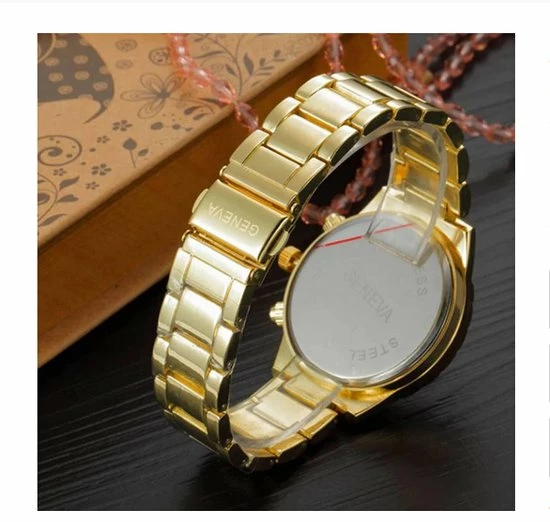 Top 10 ๐ Fiory Horloge C1027 Goud | Geneva | Horloge | Unisex| Strass Steentjes | Roestvrijstaal | Rond| Goud ๐ 5 Top 10 ๐ Fiory Horloge C1027 Goud | Geneva | Horloge | Unisex| Strass Steentjes | Roestvrijstaal | Rond| Goud ๐ - Afbeelding 3