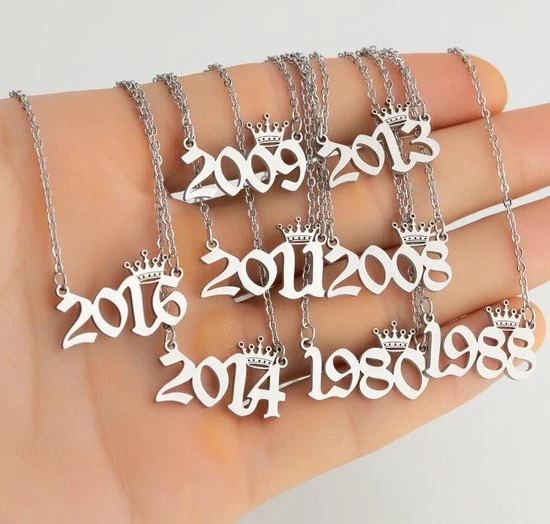 Beste Pirce โ Bixorp Jaartal 2008 Ketting Zilverkleurig - Stainless Steel / Roestvrij Staal - Cadeau Voor Haar ๐ฅฐ 3 Beste Pirce โ Bixorp Jaartal 2008 Ketting Zilverkleurig - Stainless Steel / Roestvrij Staal - Cadeau Voor Haar ๐ฅฐ