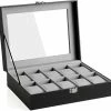 Beste recensies van ❤️ Songmics Horlogedoos 10 Stuks - Horlogekoffer - Horloge Opbergen - Opbergbox ⌛ -Sieraden-horloges Verkoop 550x524