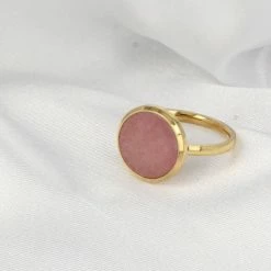Beste recensies van 😀 My Bendel - Ring - Goud -met Roze Rhodeniet Edelsteen - My Bendel - Ring Goud Met 12 Mm Ronde Roze Rhodeniet Edelsteen - Met Luxe Cadeauverpakking 🌟 -Sieraden-horloges Verkoop 550x525