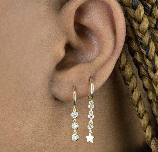 Promo π Liefs Jade Oorbellen Dames | 925 Zilver | Gold Plated | Zilveren Dames Oorringen Met Hanger | Zirkonia Stenen | Cadeau Voor Vrouw | Schoencadeautje Sinterklaas | Black Friday 2022 | Kerst | Kerstcadeau Voor Vrouwen π 4 Promo π Liefs Jade Oorbellen Dames | 925 Zilver | Gold Plated | Zilveren Dames Oorringen Met Hanger | Zirkonia Stenen | Cadeau Voor Vrouw | Schoencadeautje Sinterklaas | Black Friday 2022 | Kerst | Kerstcadeau Voor Vrouwen π - Afbeelding 2