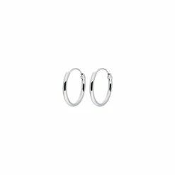 Gloednieuw ⌛ Glow Zilveren Draadoorringen - 12 Mm - Ronde Buis - 1 Mm 🛒