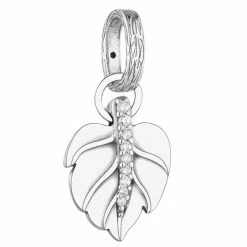 Gloednieuw ✨ Tracelet - Zilveren Bedels - Bedel Herfst | Blaadje Herfst Met Zirkonia | 925 Sterling Zilver - Pandora Compatible - Met 925 Zilver Certificaat - Sinterklaas En Kerst Cadeau 🤩